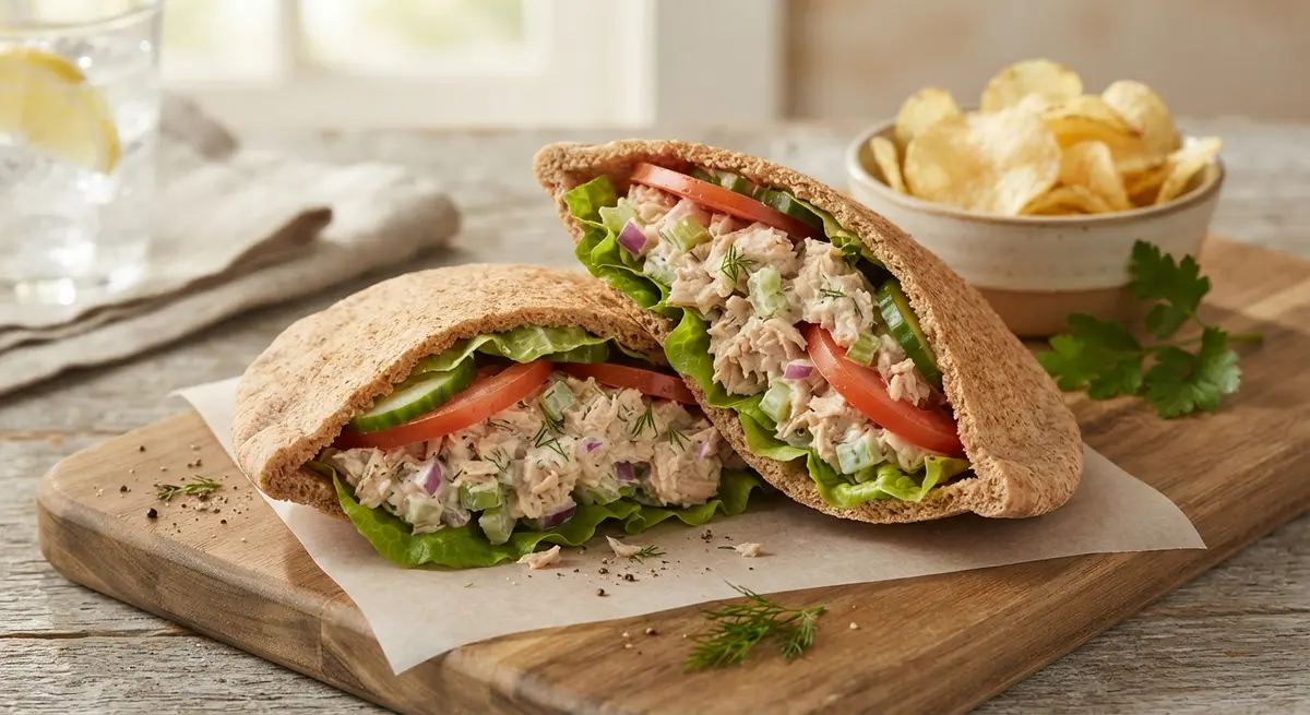 Tuna Salad Whole Wheat Pita